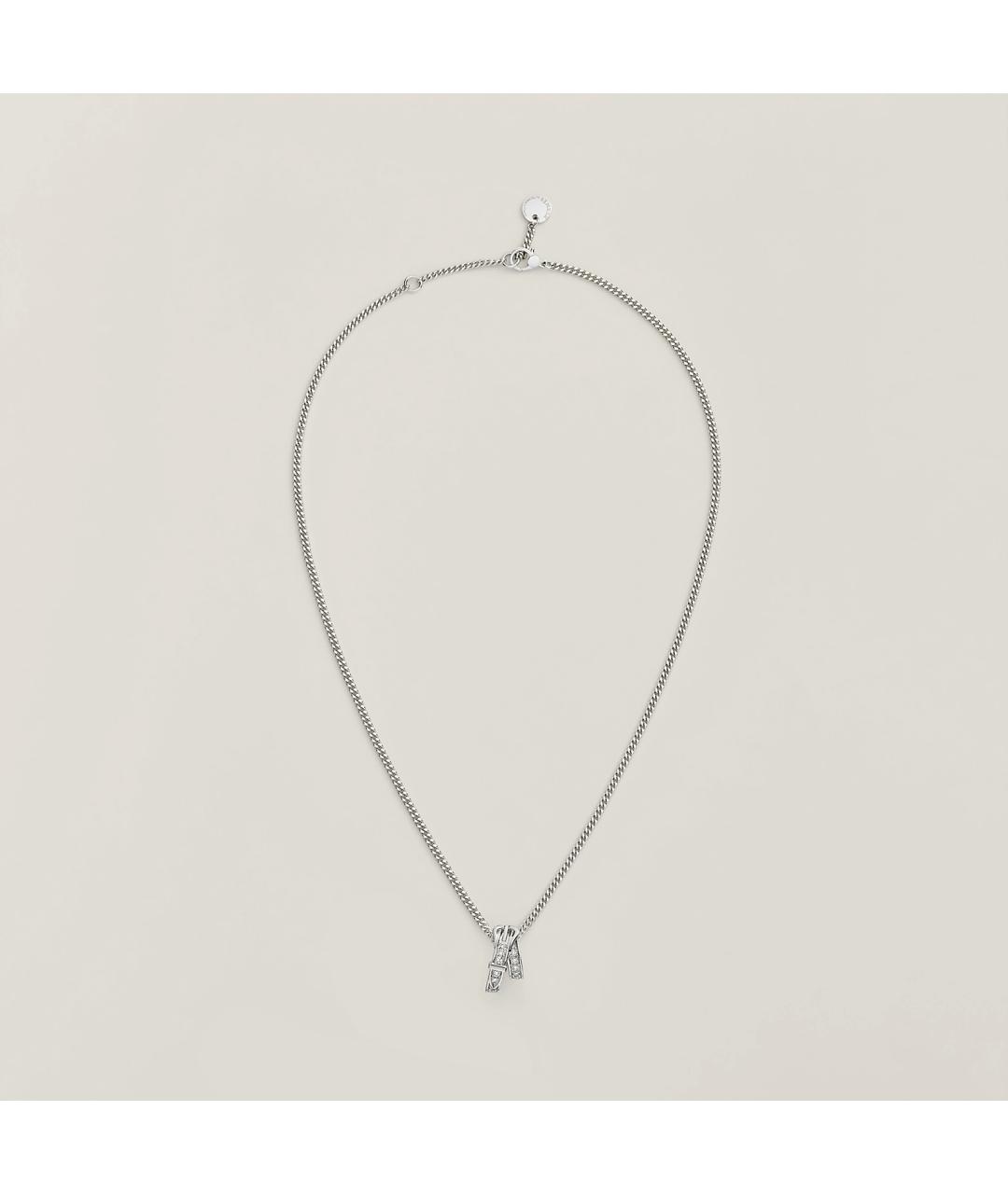 HERMES Золотая подвеска из белого золота, фото 2