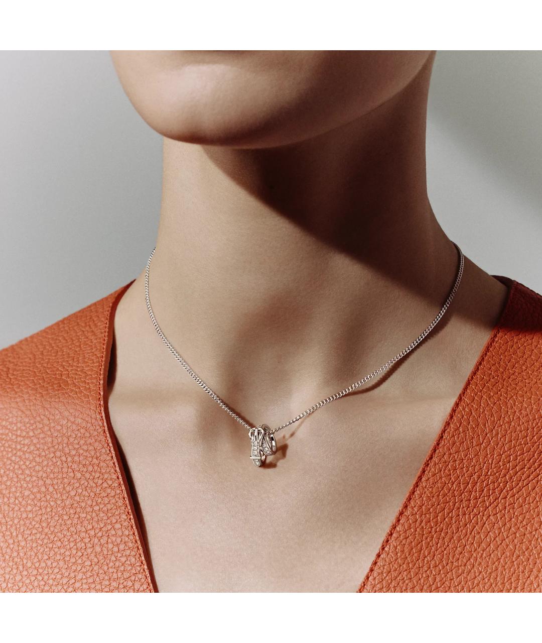 HERMES Золотая подвеска из белого золота, фото 3