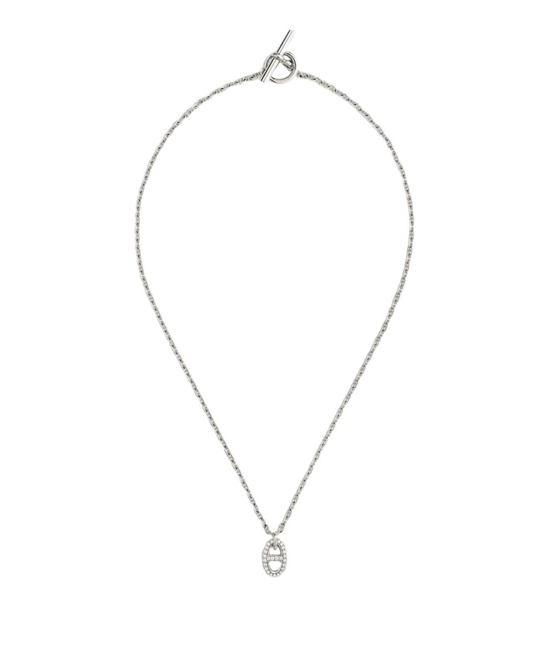 HERMES Золотая подвеска из белого золота, фото 1