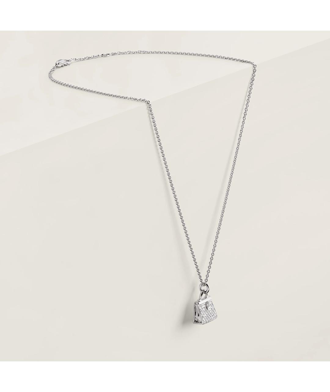 HERMES Золотая подвеска из белого золота, фото 2