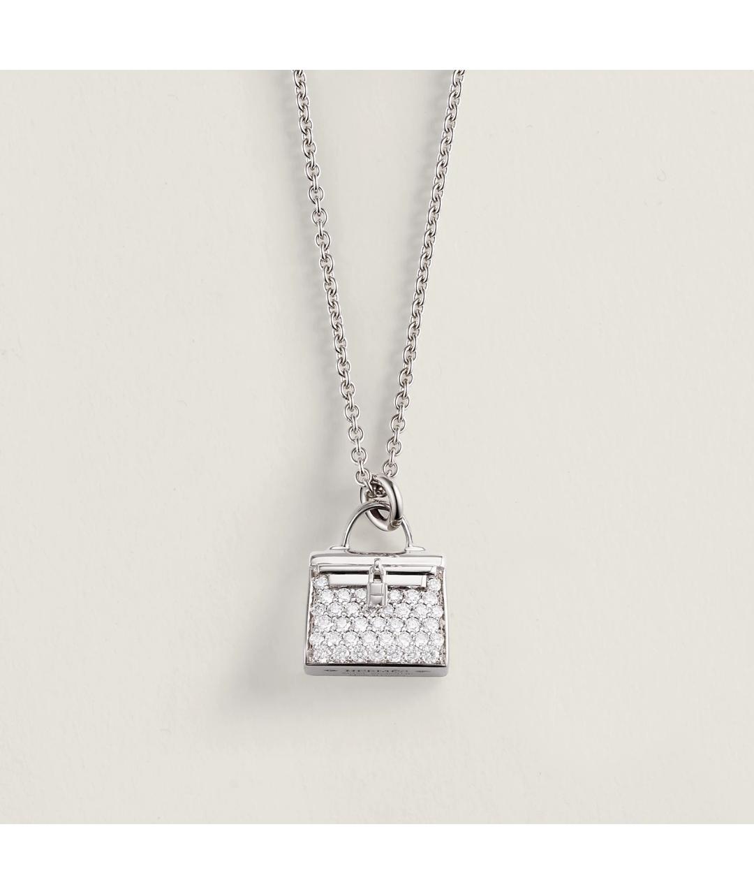 HERMES Золотая подвеска из белого золота, фото 4