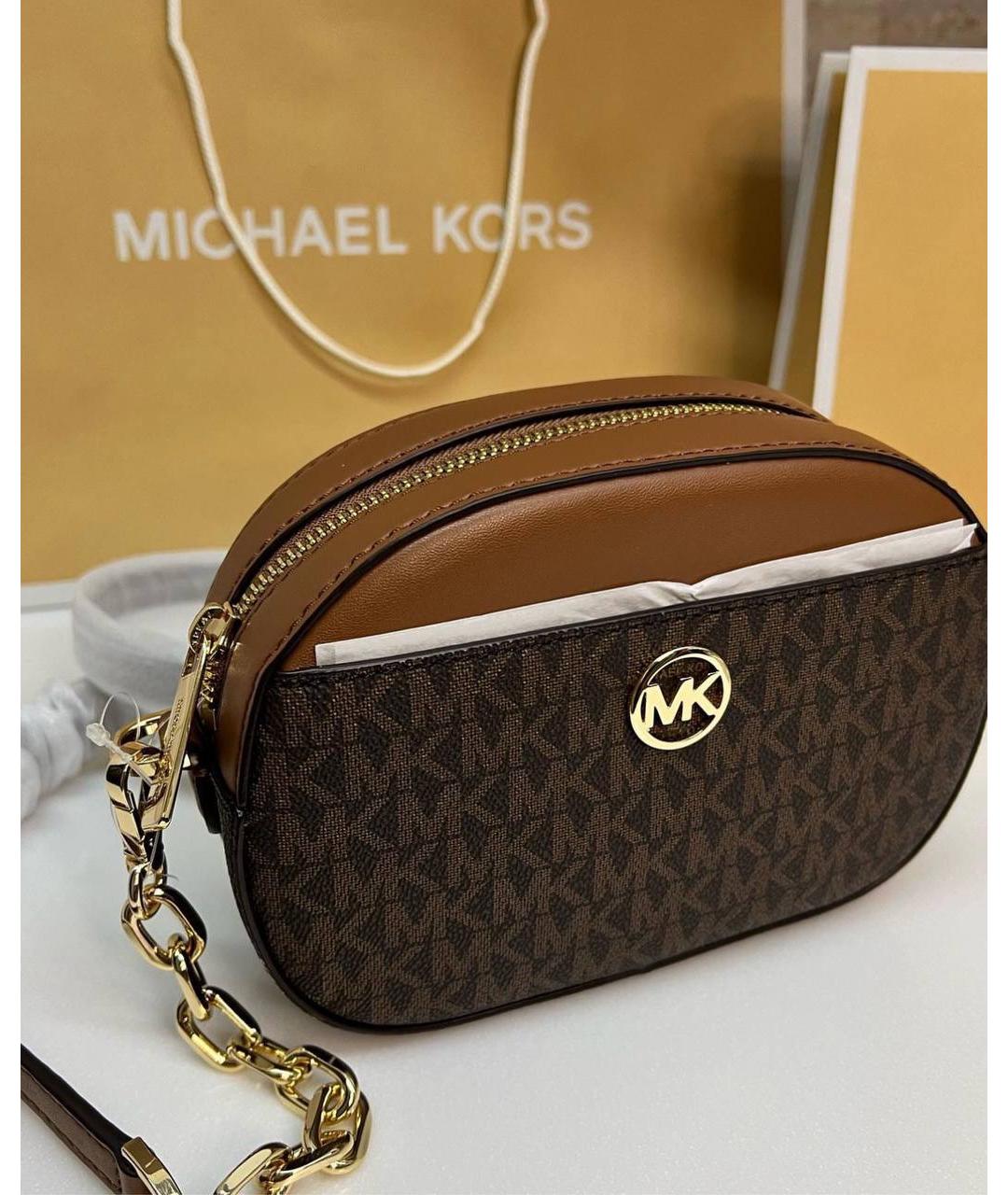 MICHAEL KORS Коричневая сумка через плечо, фото 4