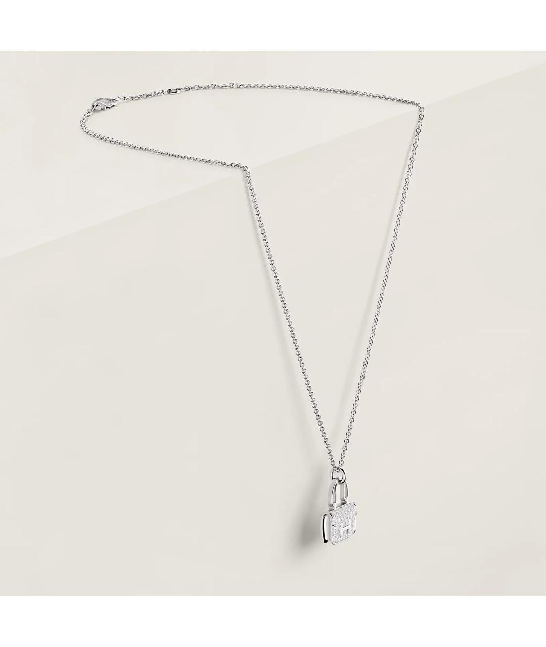 HERMES Золотая подвеска из белого золота, фото 3