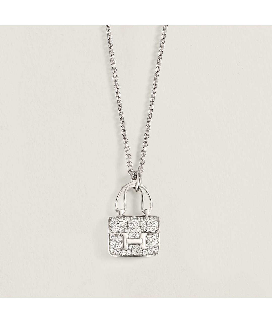 HERMES Золотая подвеска из белого золота, фото 5