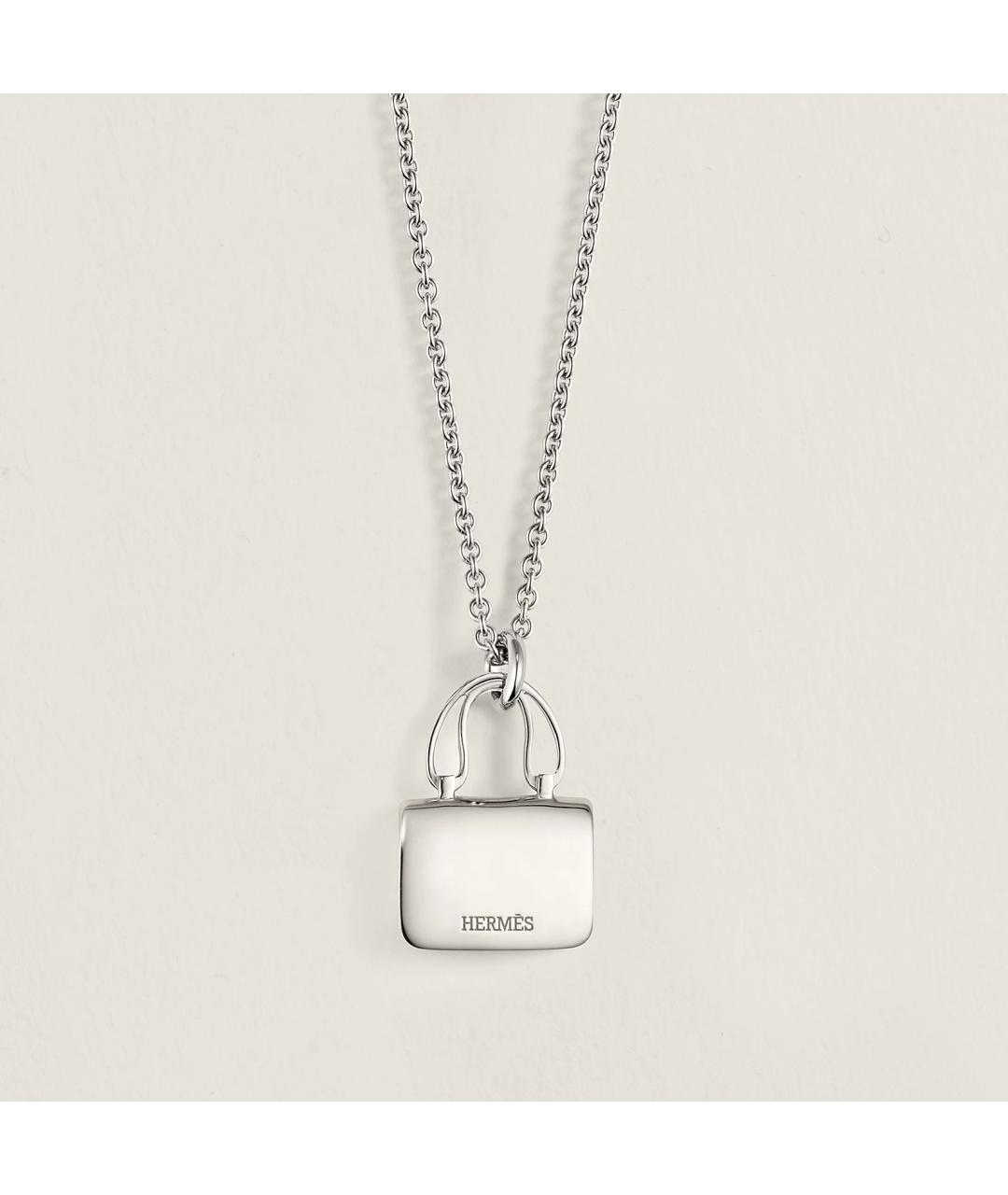 HERMES Золотая подвеска из белого золота, фото 2