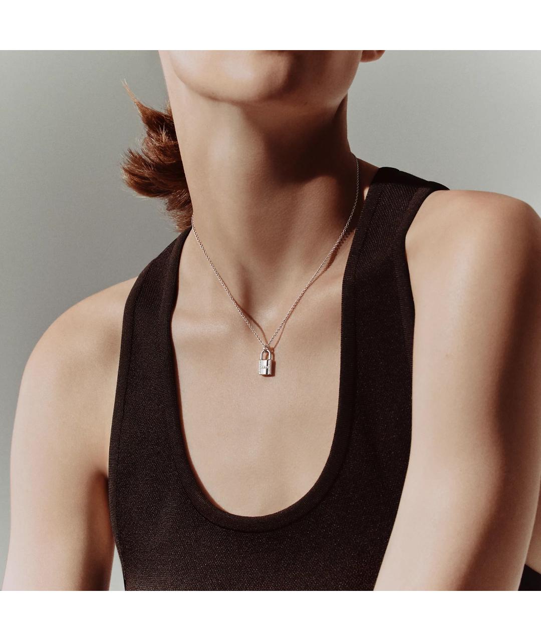 HERMES Золотая подвеска из белого золота, фото 3