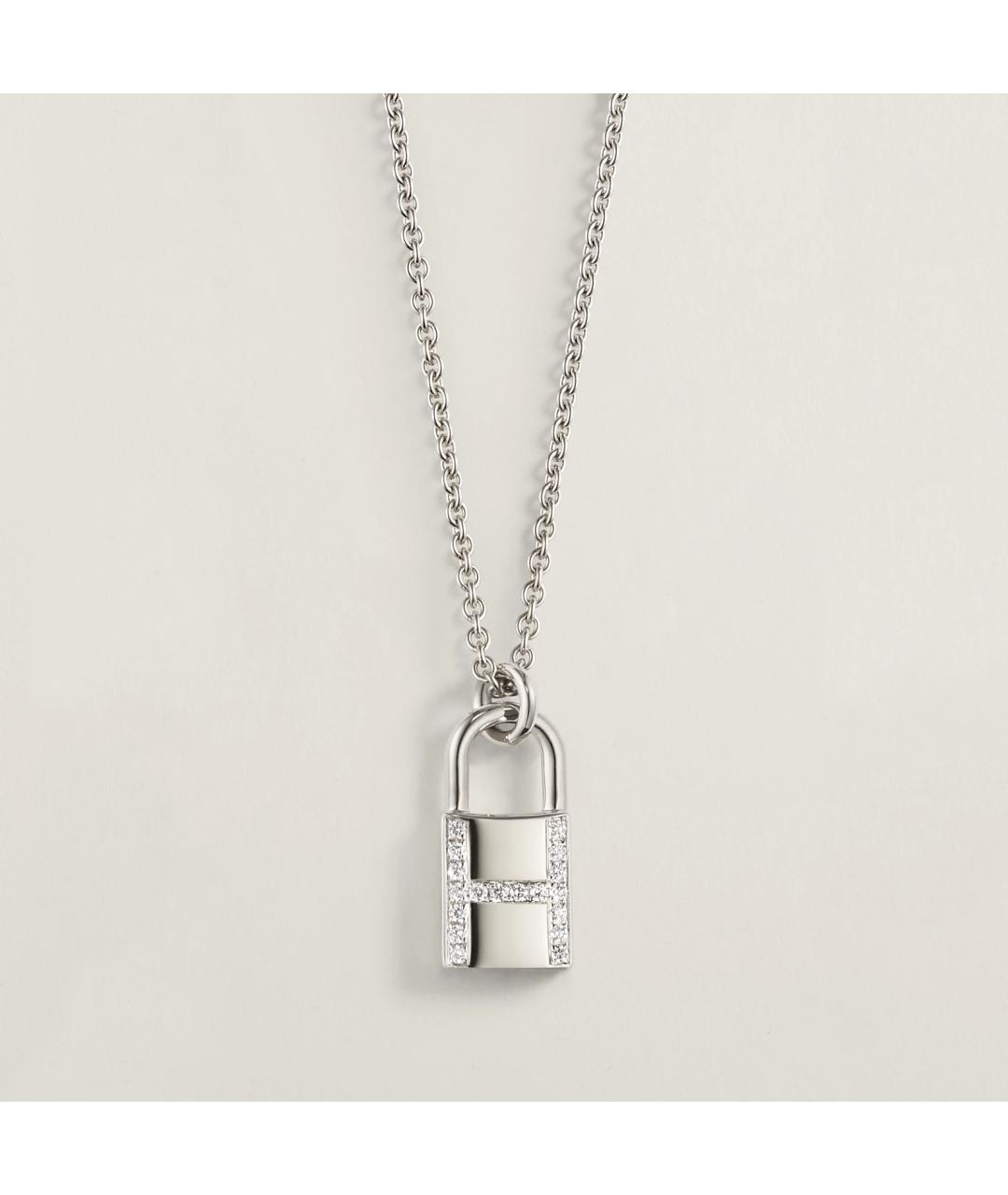 HERMES Золотая подвеска из белого золота, фото 4