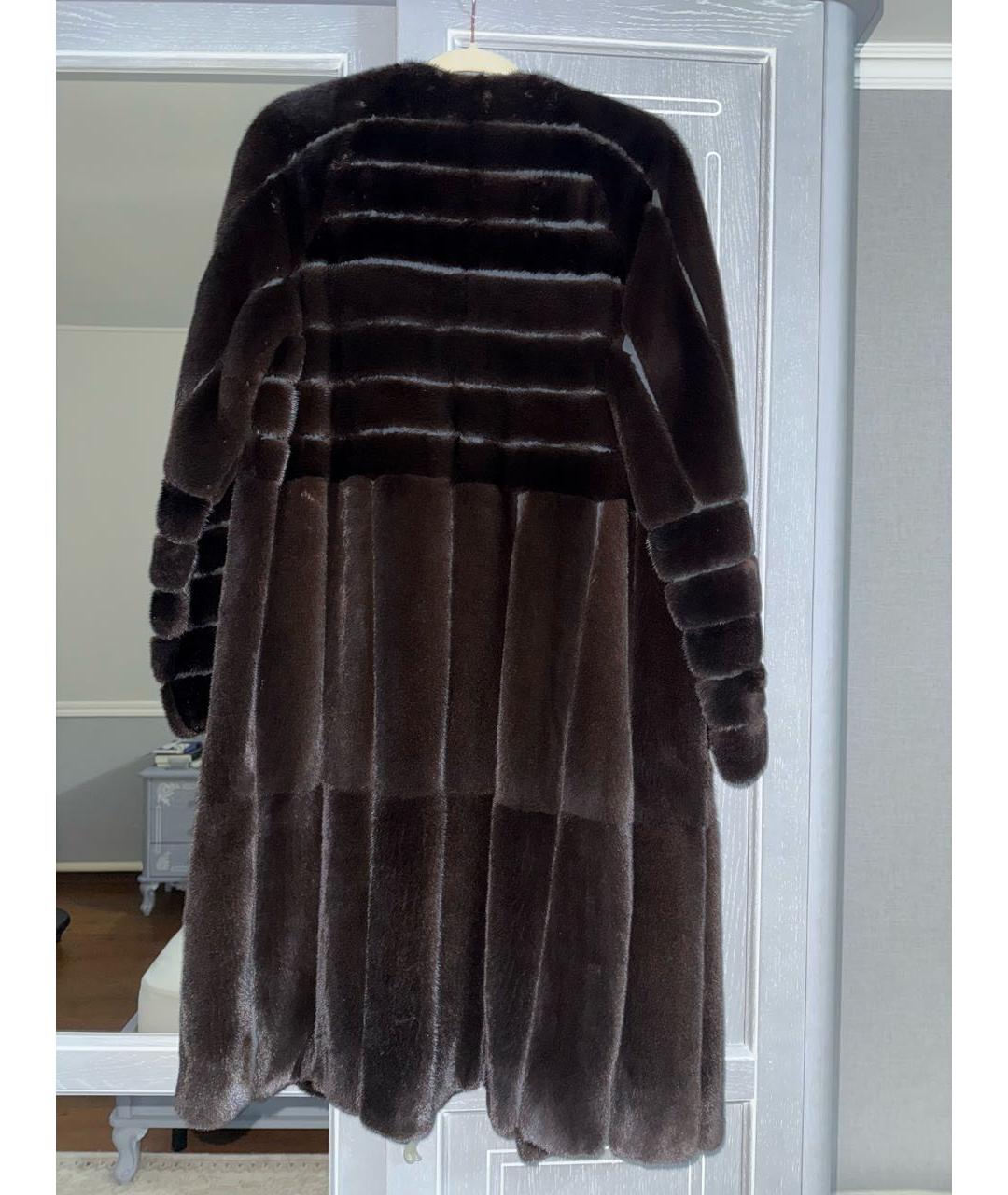 BRASCHI Коричневая меховая шуба, фото 3