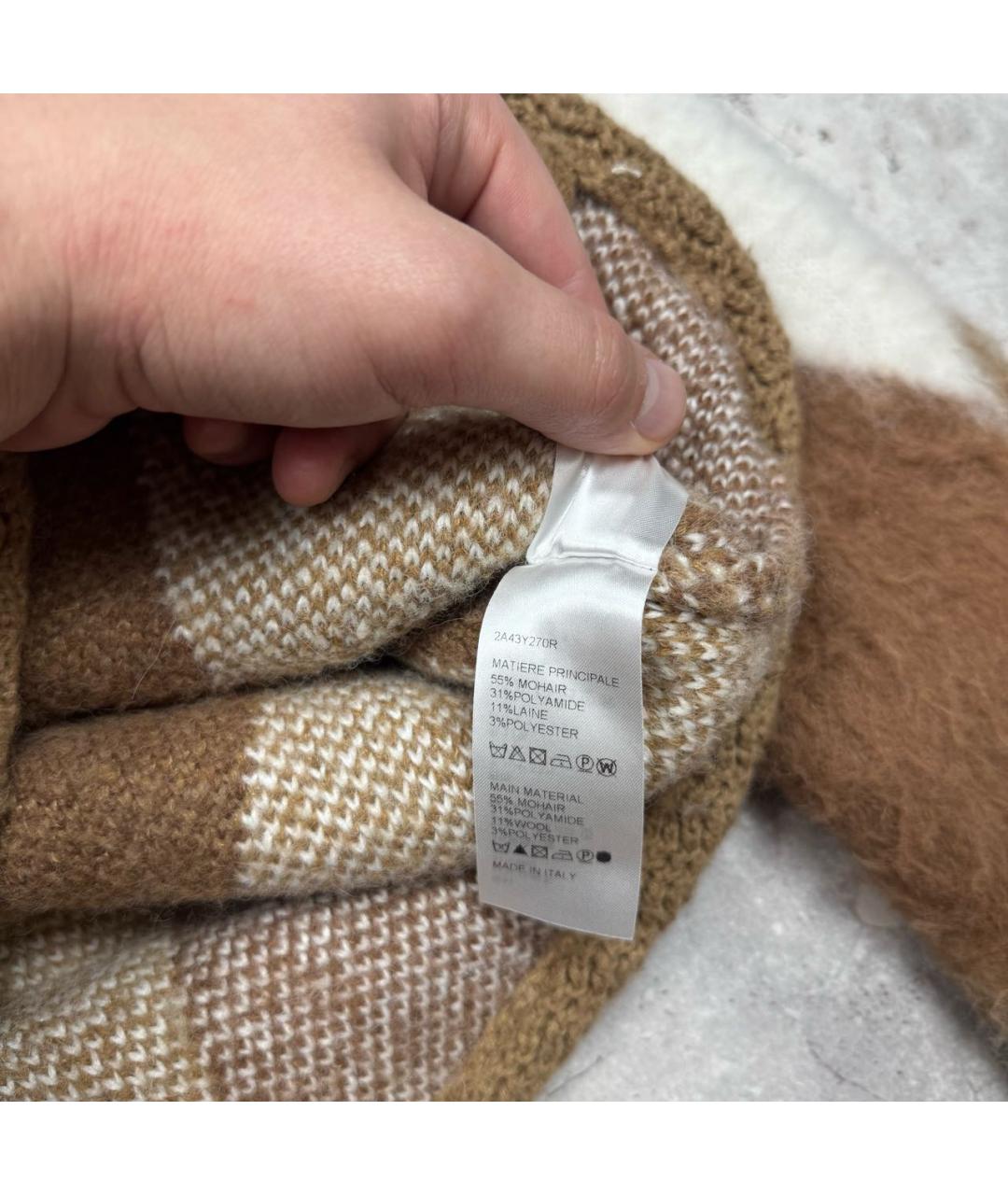 CELINE Мульти шерстяной кардиган, фото 5