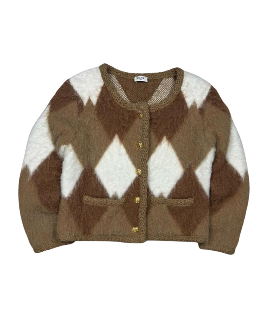 CELINE Мульти шерстяной кардиган, фото 1