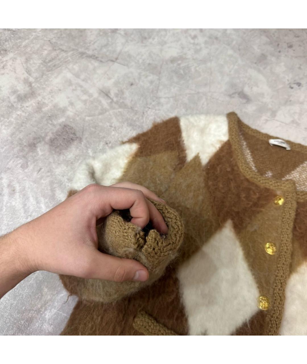 CELINE Мульти шерстяной кардиган, фото 7