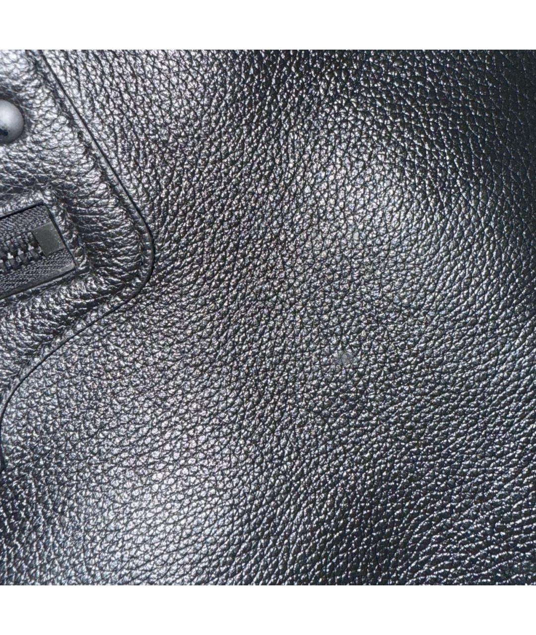 BALENCIAGA Черная кожаная дорожная/спортивная сумка, фото 7