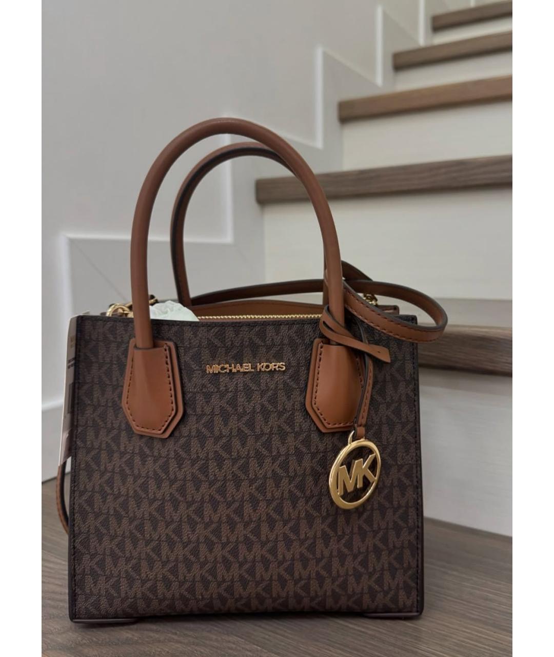 MICHAEL KORS Коричневая сумка с короткими ручками, фото 2