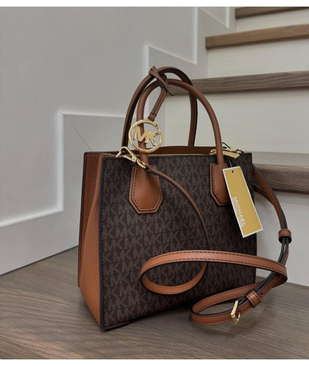 MICHAEL KORS Коричневая сумка с короткими ручками, фото 3