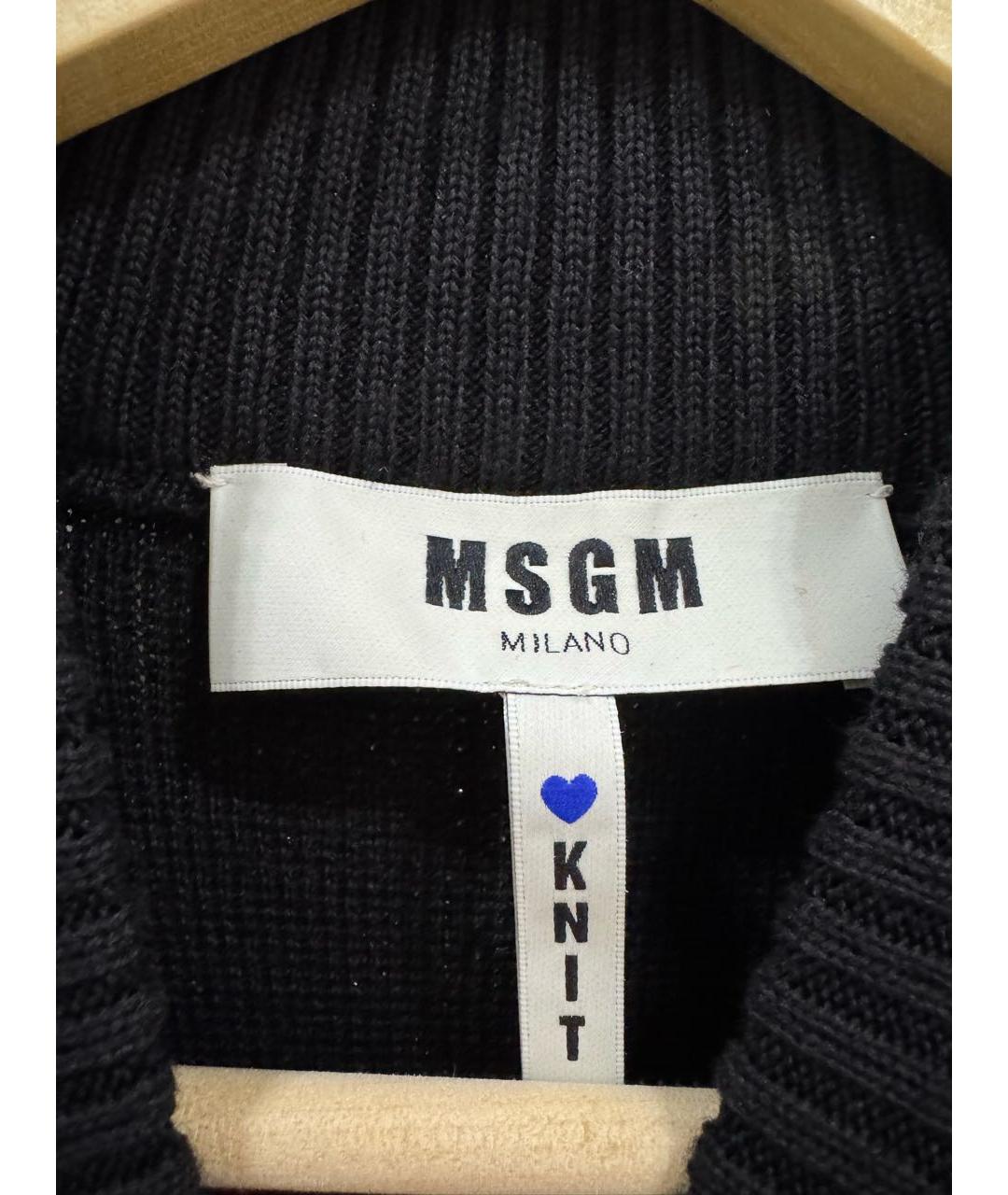 MSGM Черное повседневное платье, фото 4