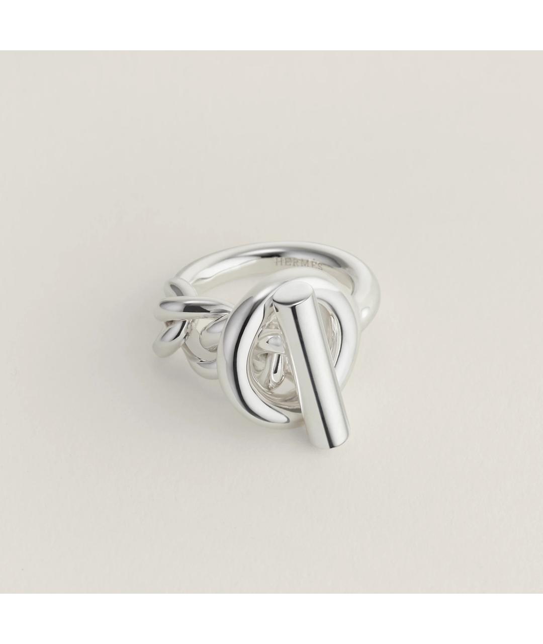 HERMES Серебряное серебряное кольцо, фото 3