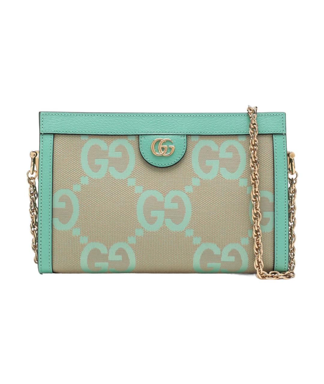 GUCCI Бирюзовая сумка через плечо, фото 1