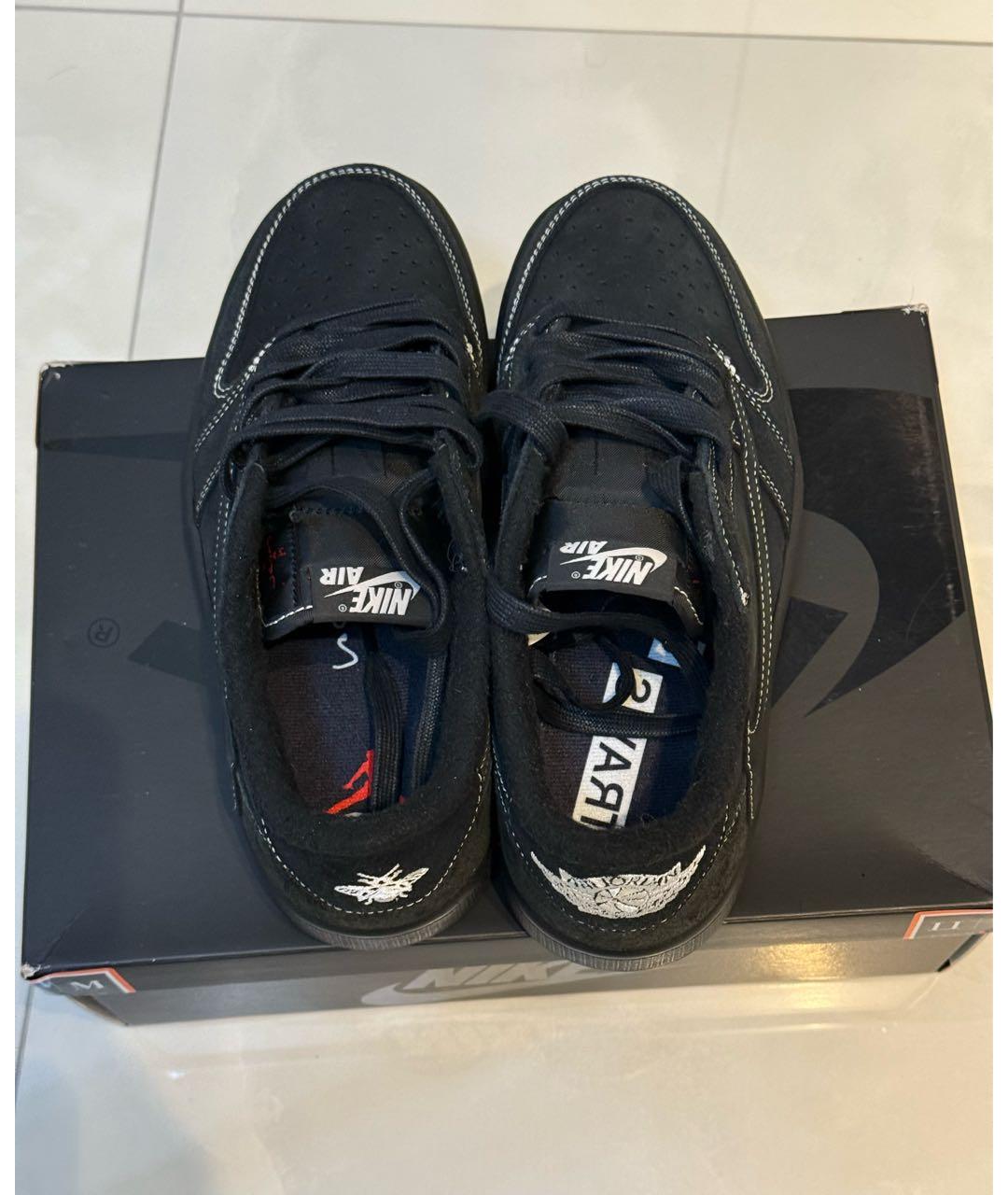 JORDAN Черные замшевые кеды, фото 3