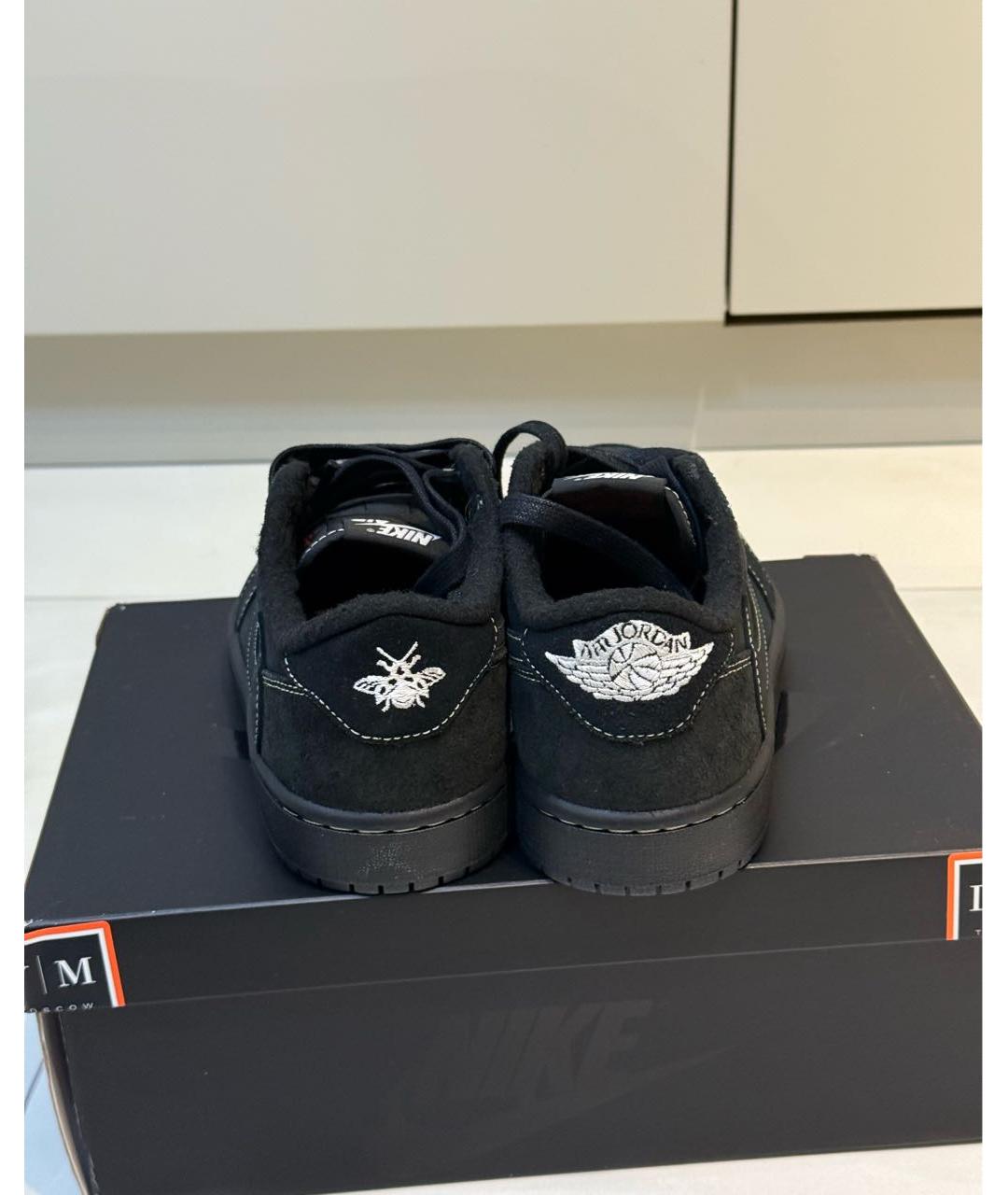 JORDAN Черные замшевые кеды, фото 4