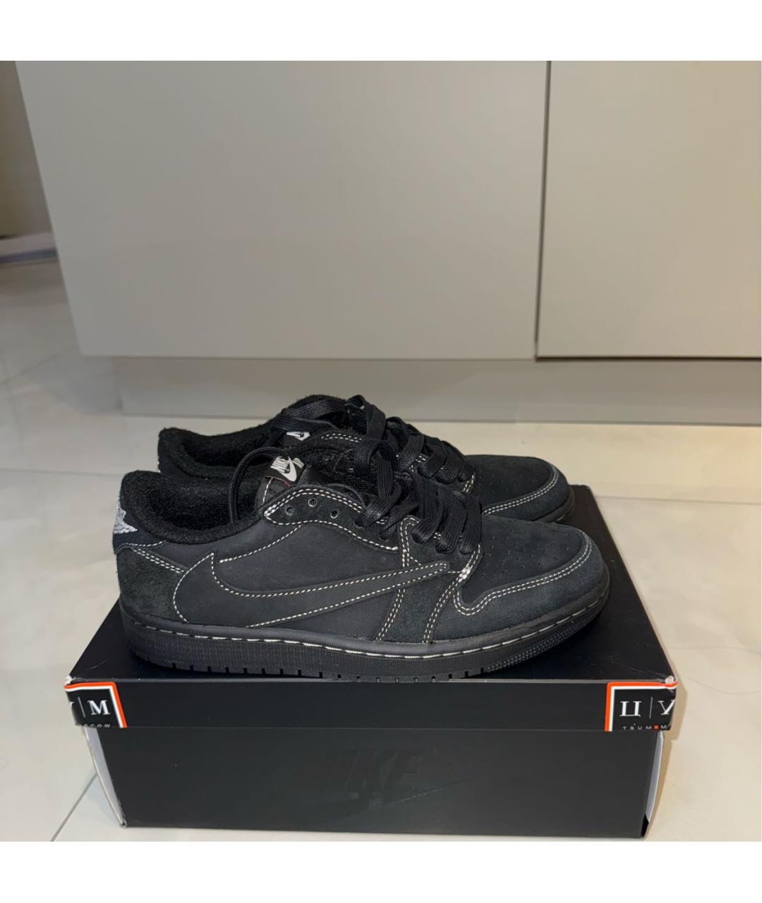 JORDAN Черные замшевые кеды, фото 7