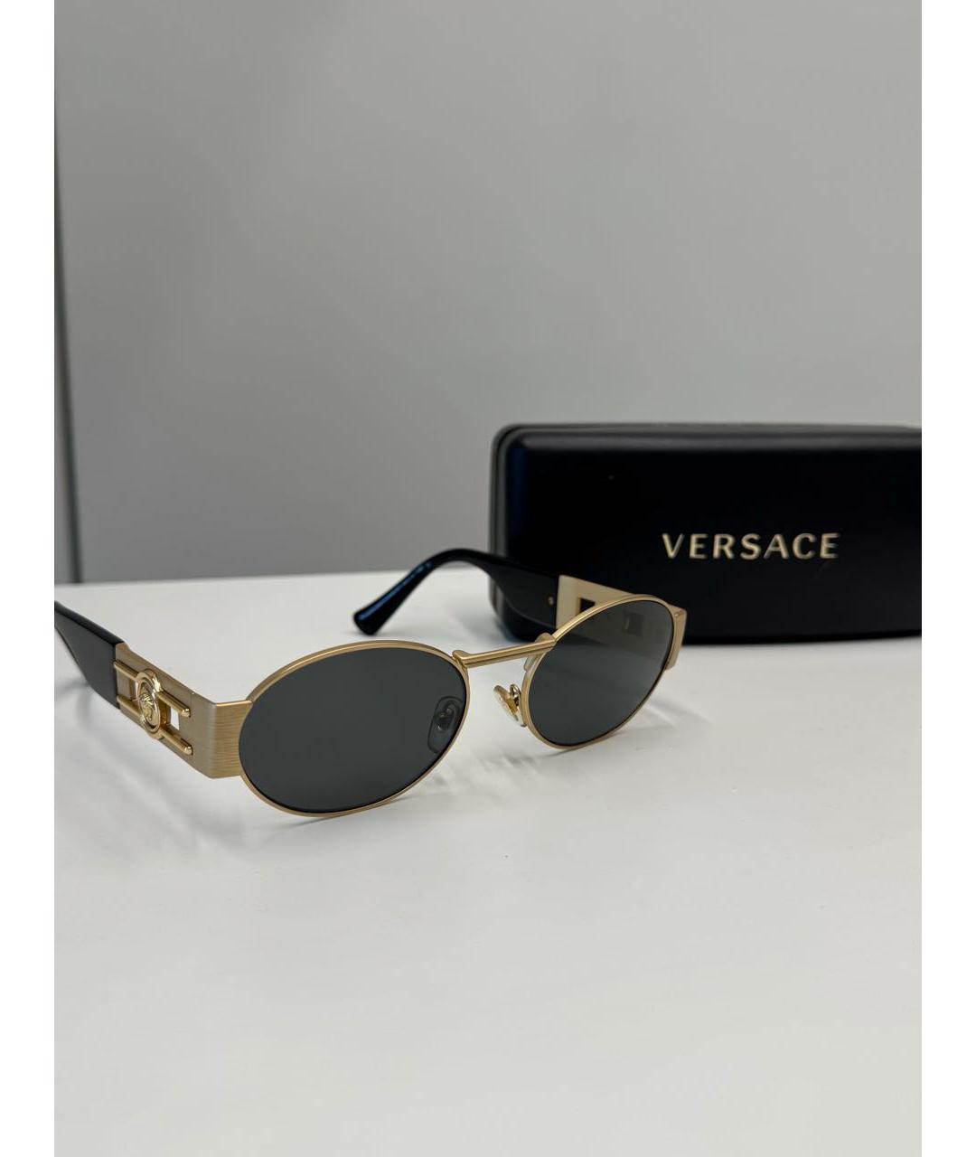 VERSACE Черные солнцезащитные очки, фото 3