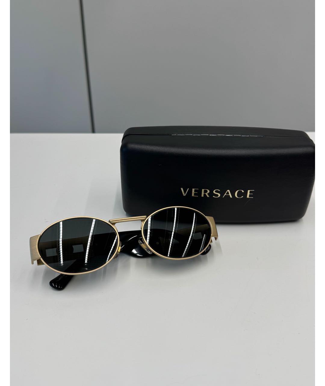 VERSACE Черные солнцезащитные очки, фото 5