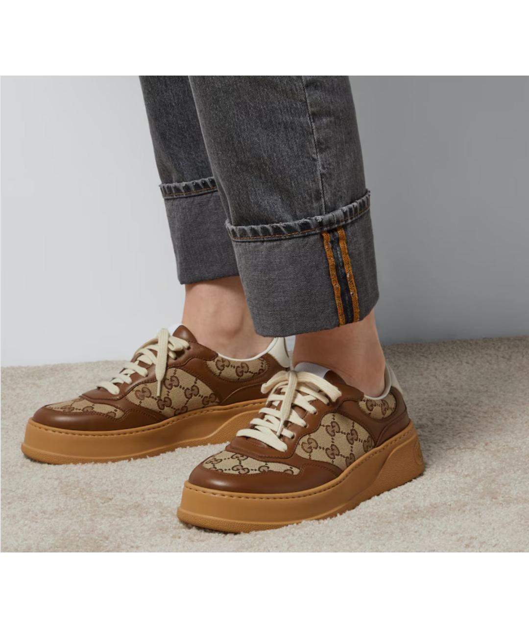 GUCCI Мульти кожаные кеды, фото 2