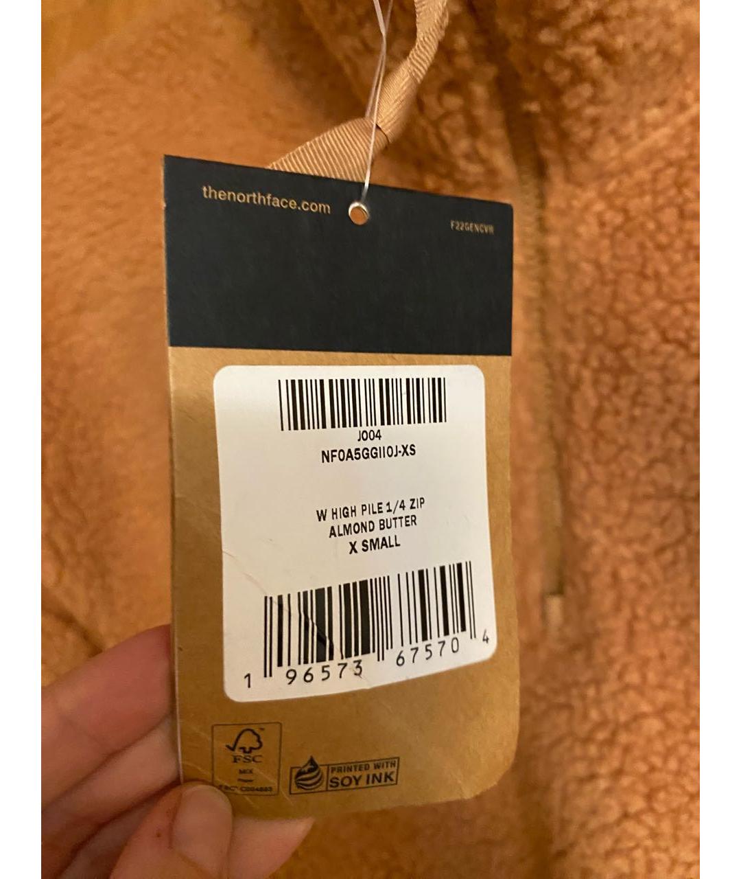 THE NORTH FACE Бежевая полиэстеровая куртка, фото 6