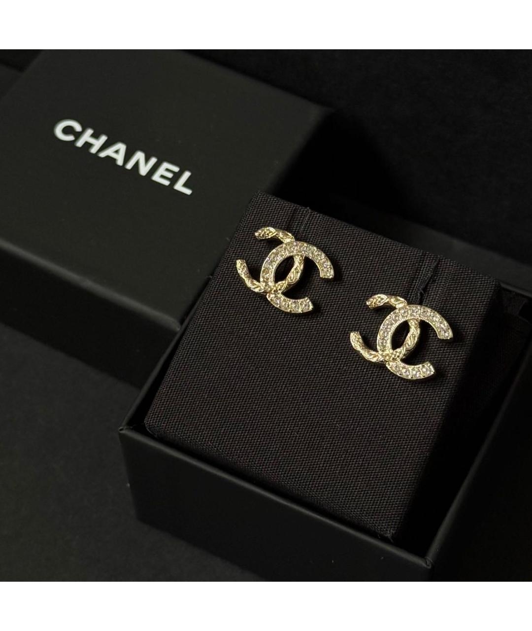 CHANEL Золотые серьги из желтого золота, фото 3