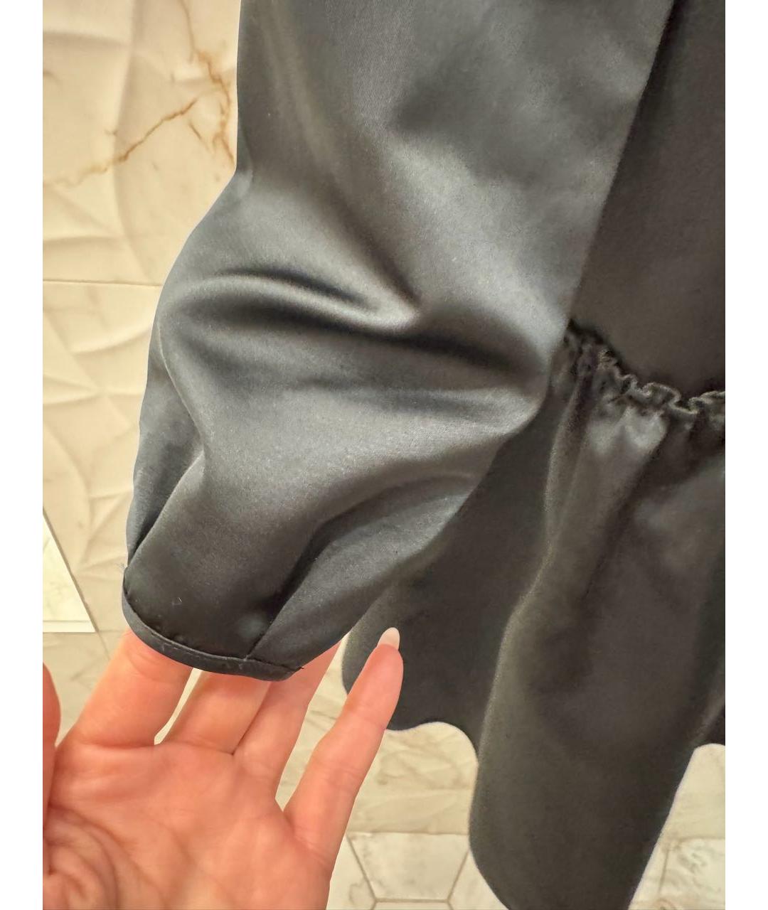 NO. 21 Черное полиэстеровое коктейльное платье, фото 7