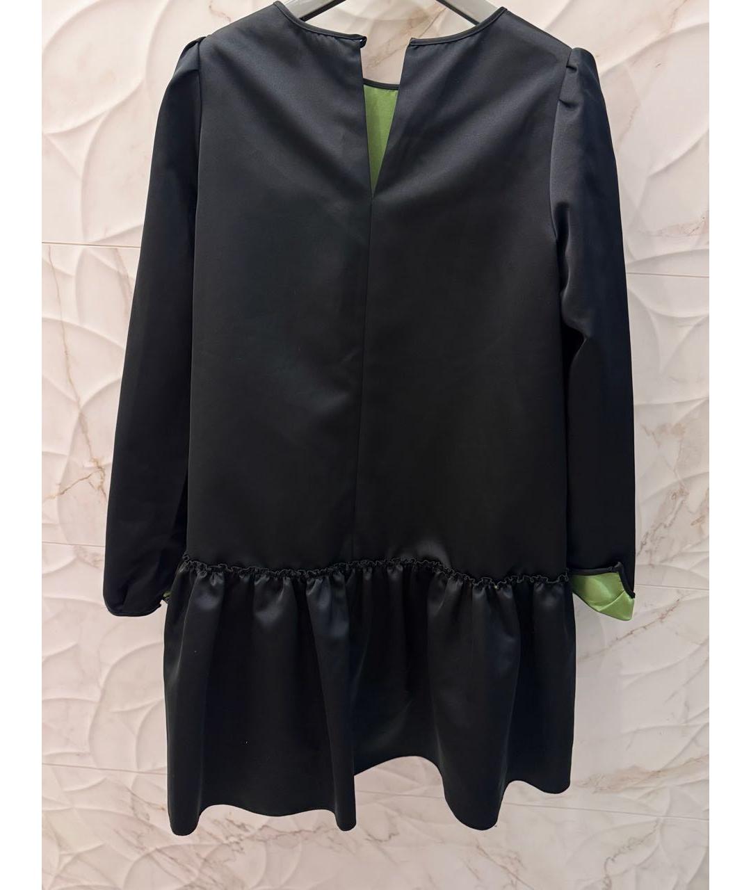 NO. 21 Черное полиэстеровое коктейльное платье, фото 2