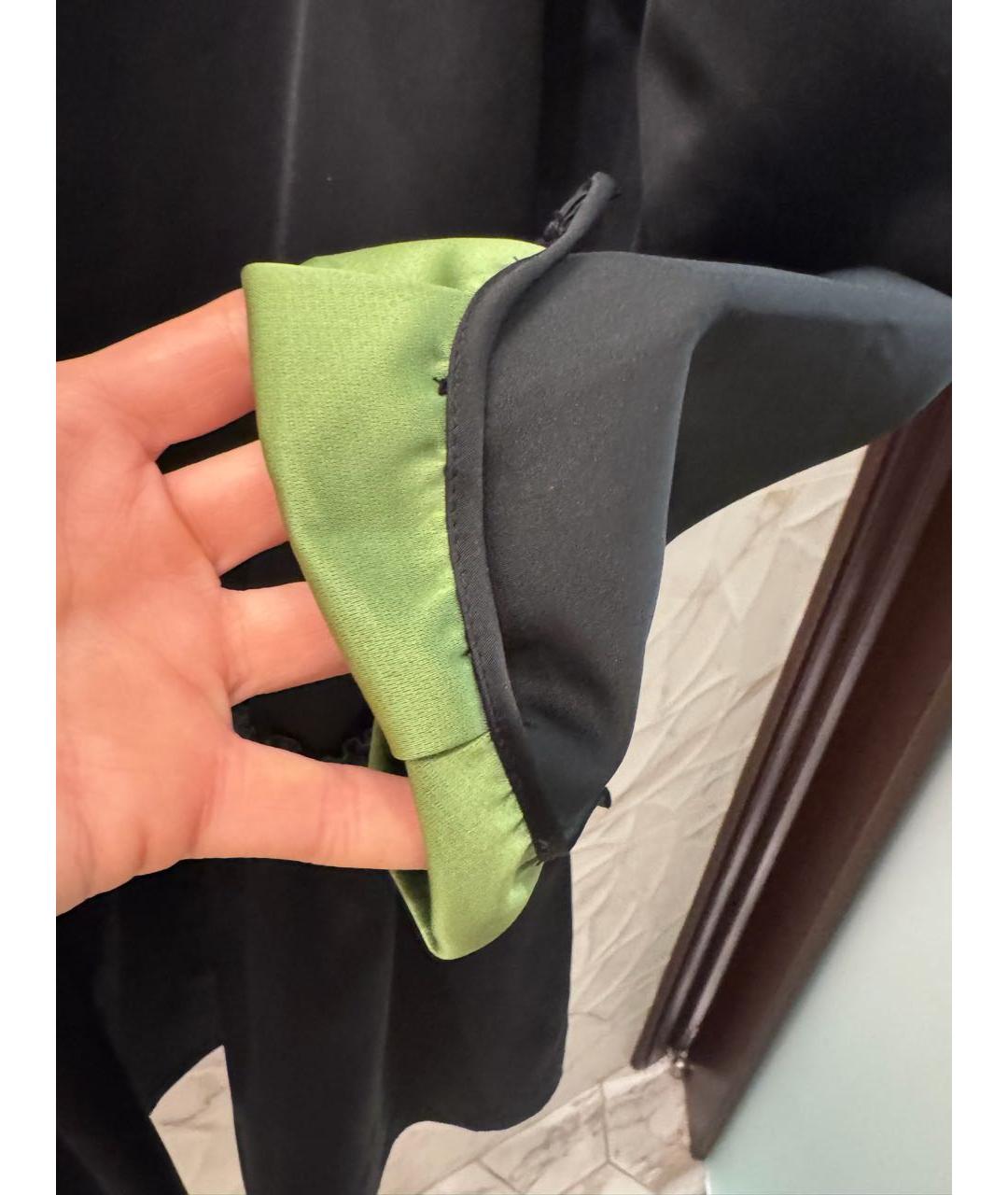 NO. 21 Черное полиэстеровое коктейльное платье, фото 6