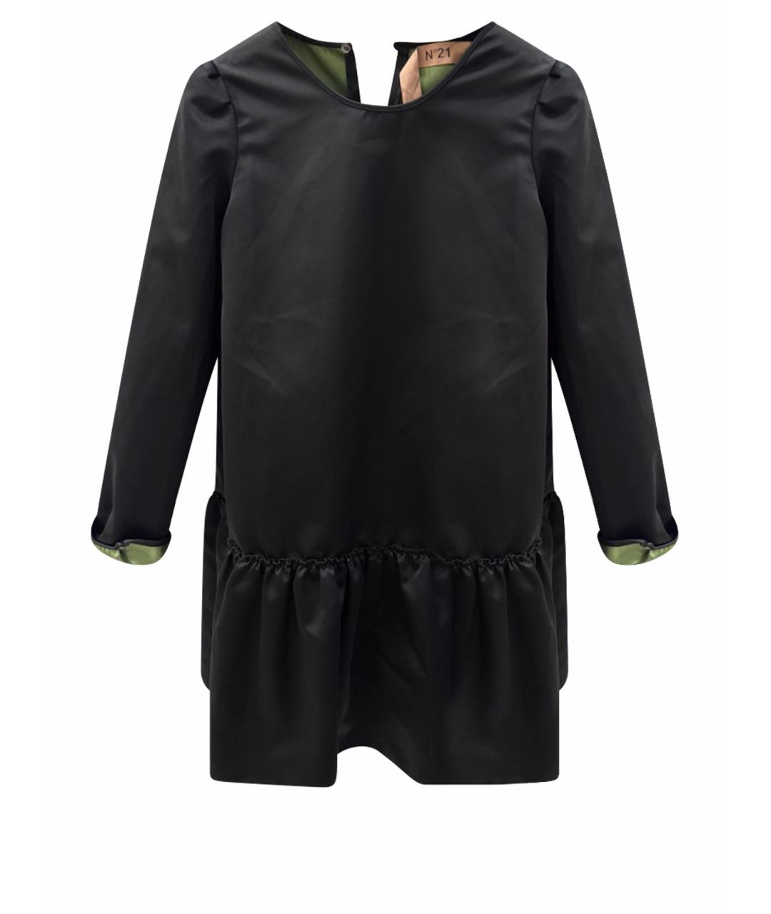 NO. 21 Черное полиэстеровое коктейльное платье, фото 1