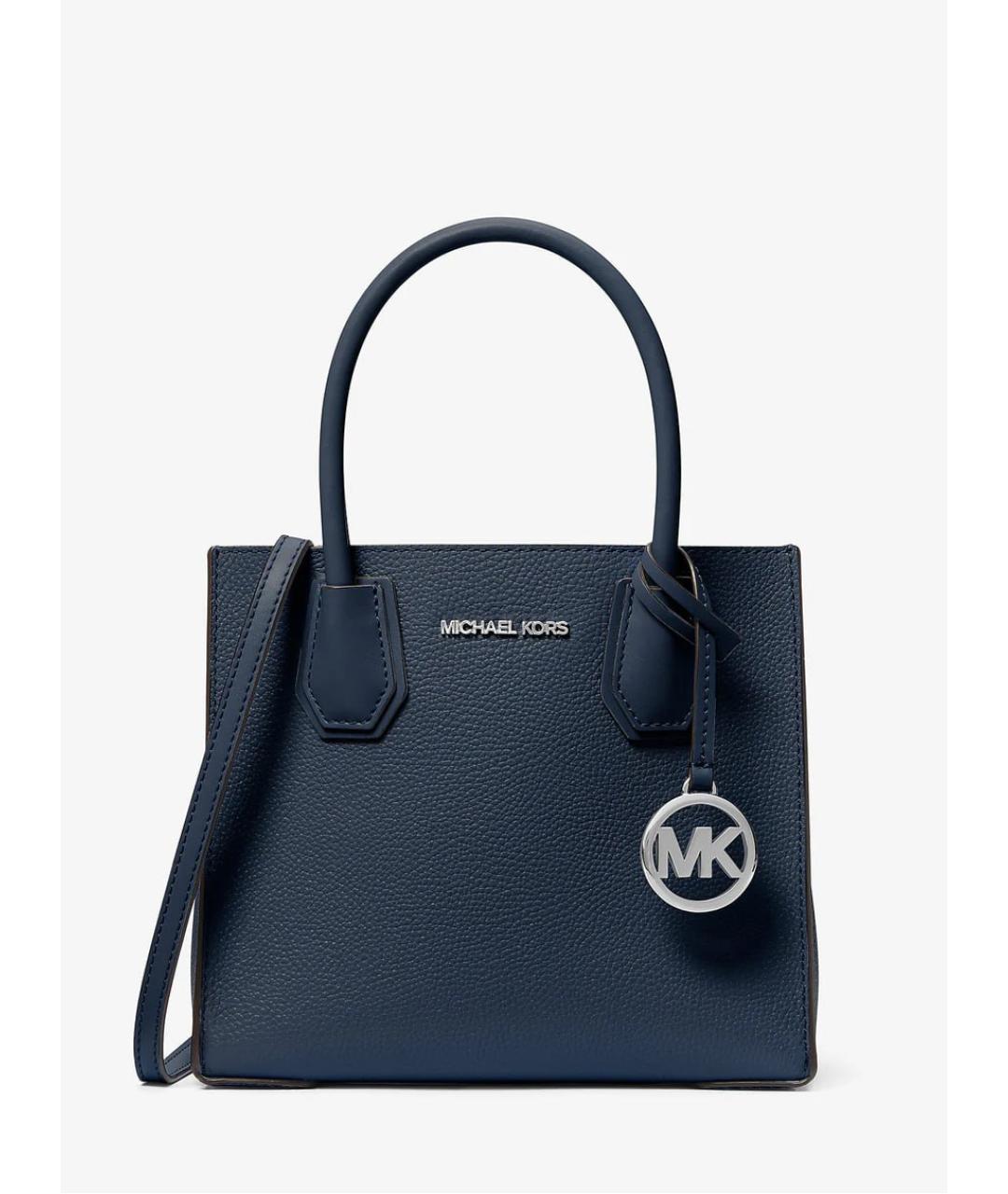 MICHAEL KORS Синяя кожаная сумка с короткими ручками, фото 8