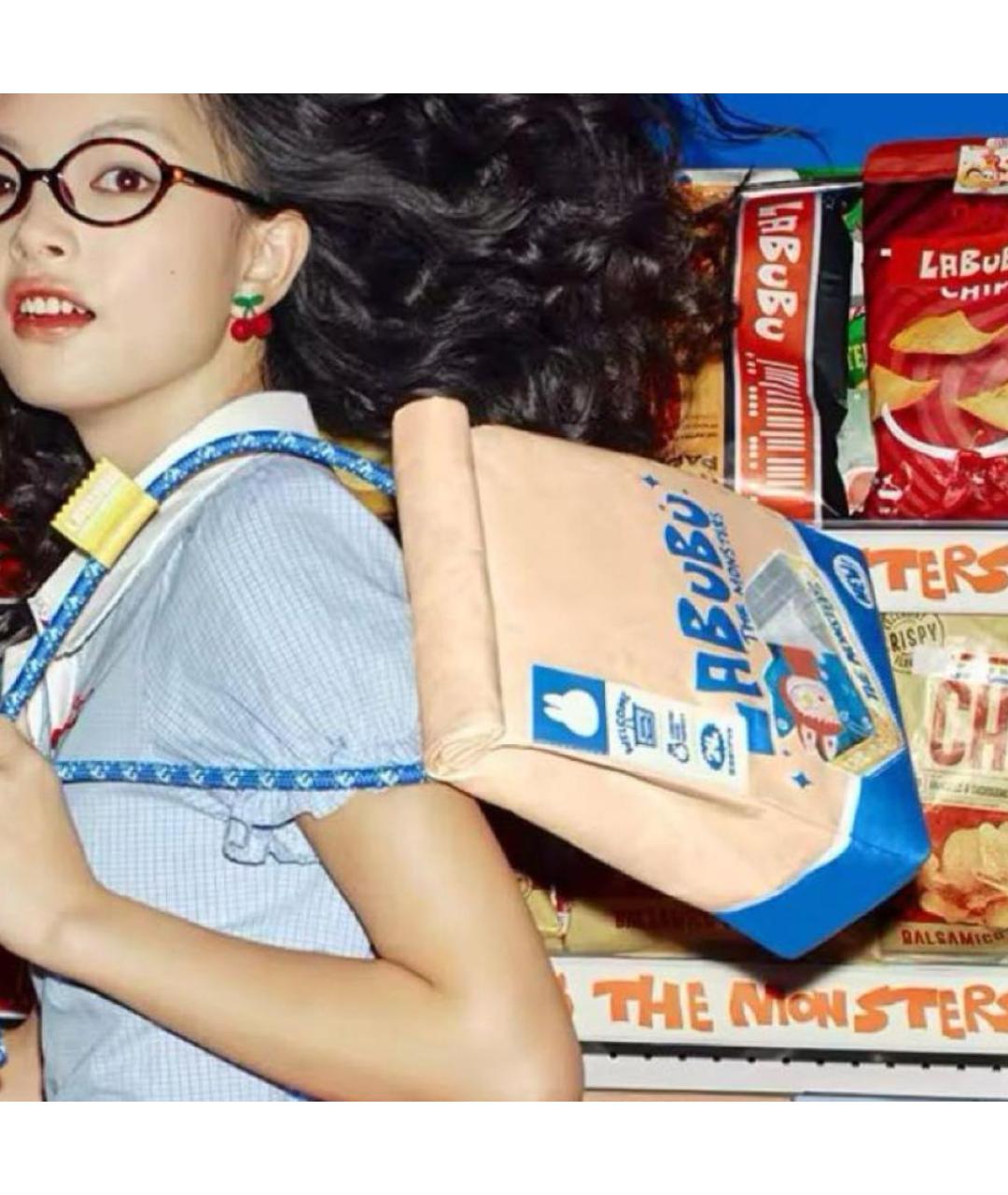 Labubu Бежевая сумка через плечо, фото 2