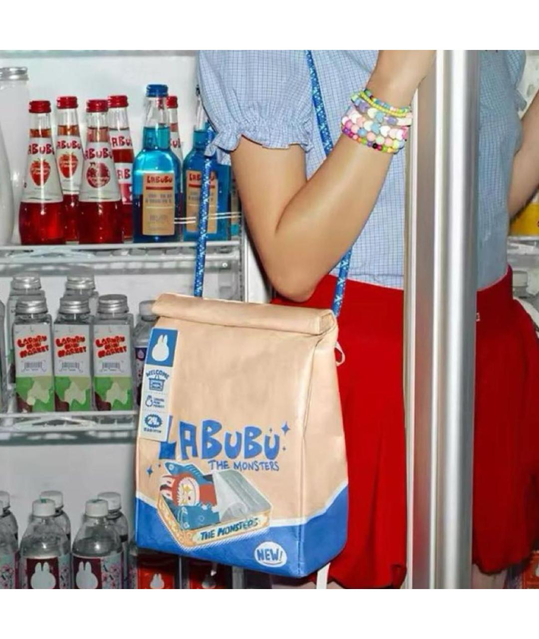 Labubu Бежевая сумка через плечо, фото 3