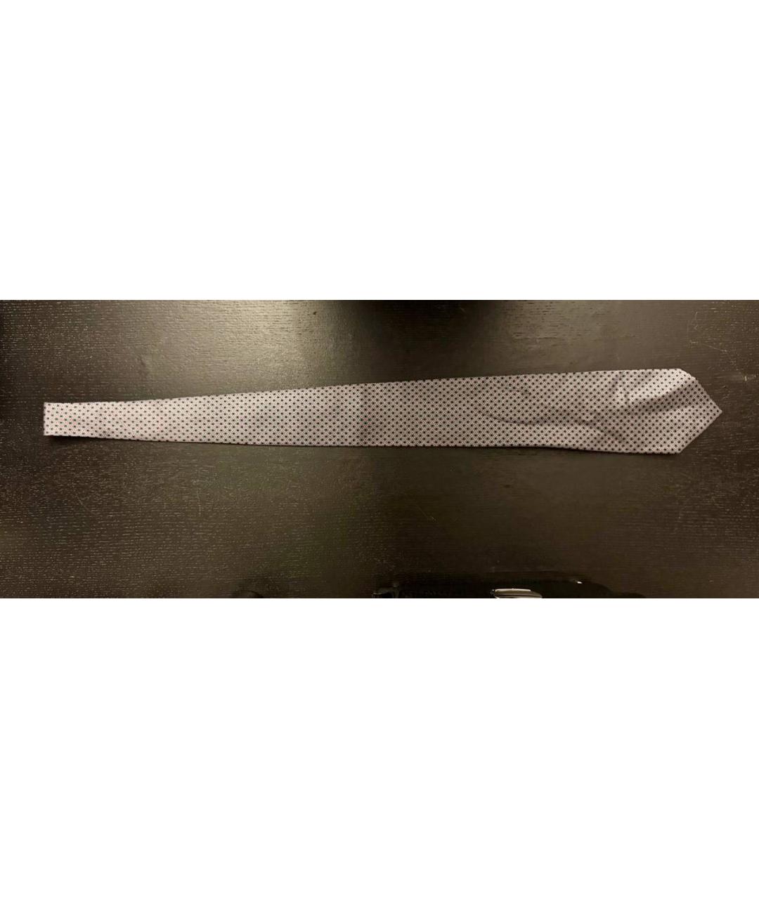 BRIONI Серый шелковый галстук, фото 4