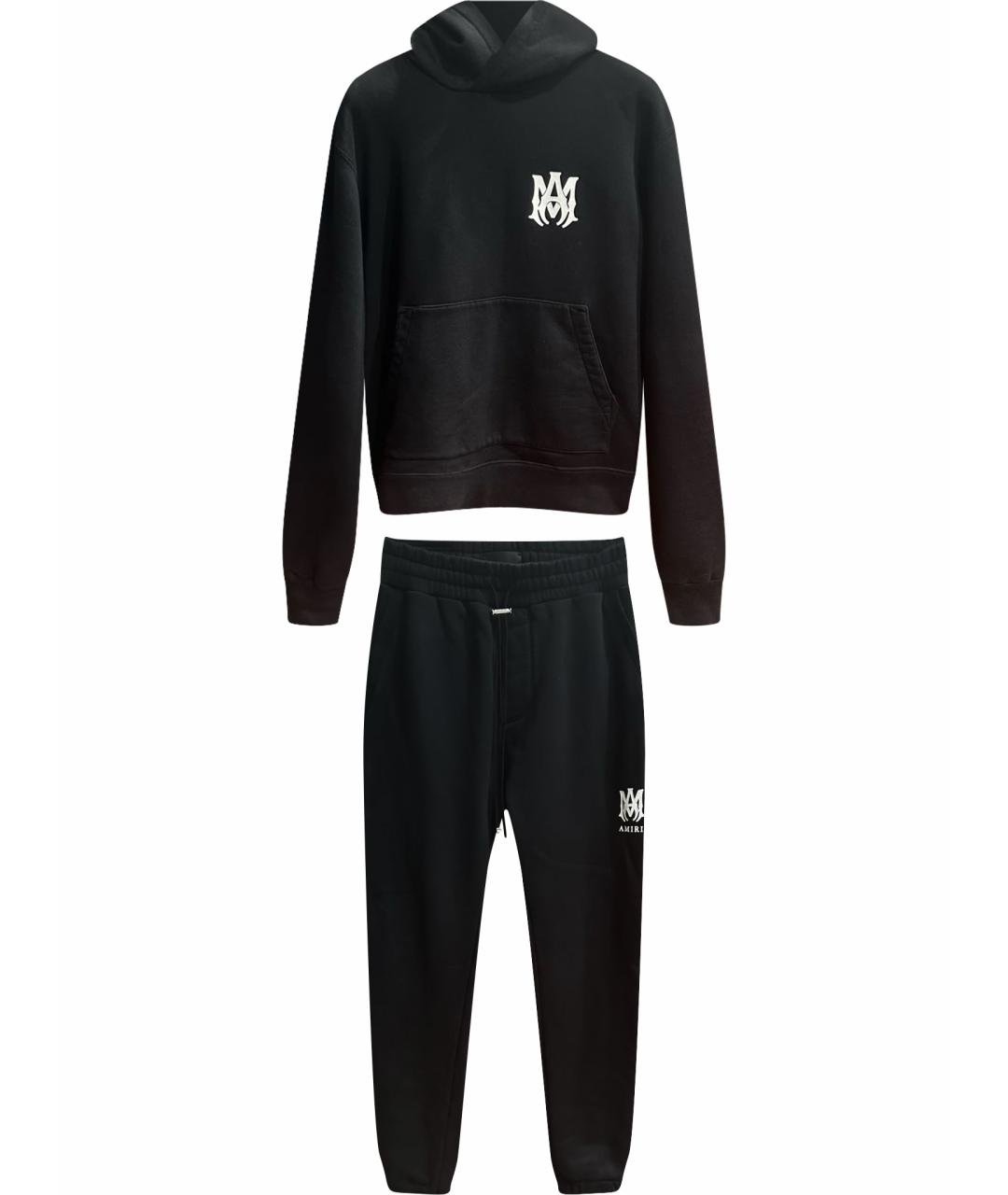 AMIRI Черный хлопковый спортивный костюм, фото 1