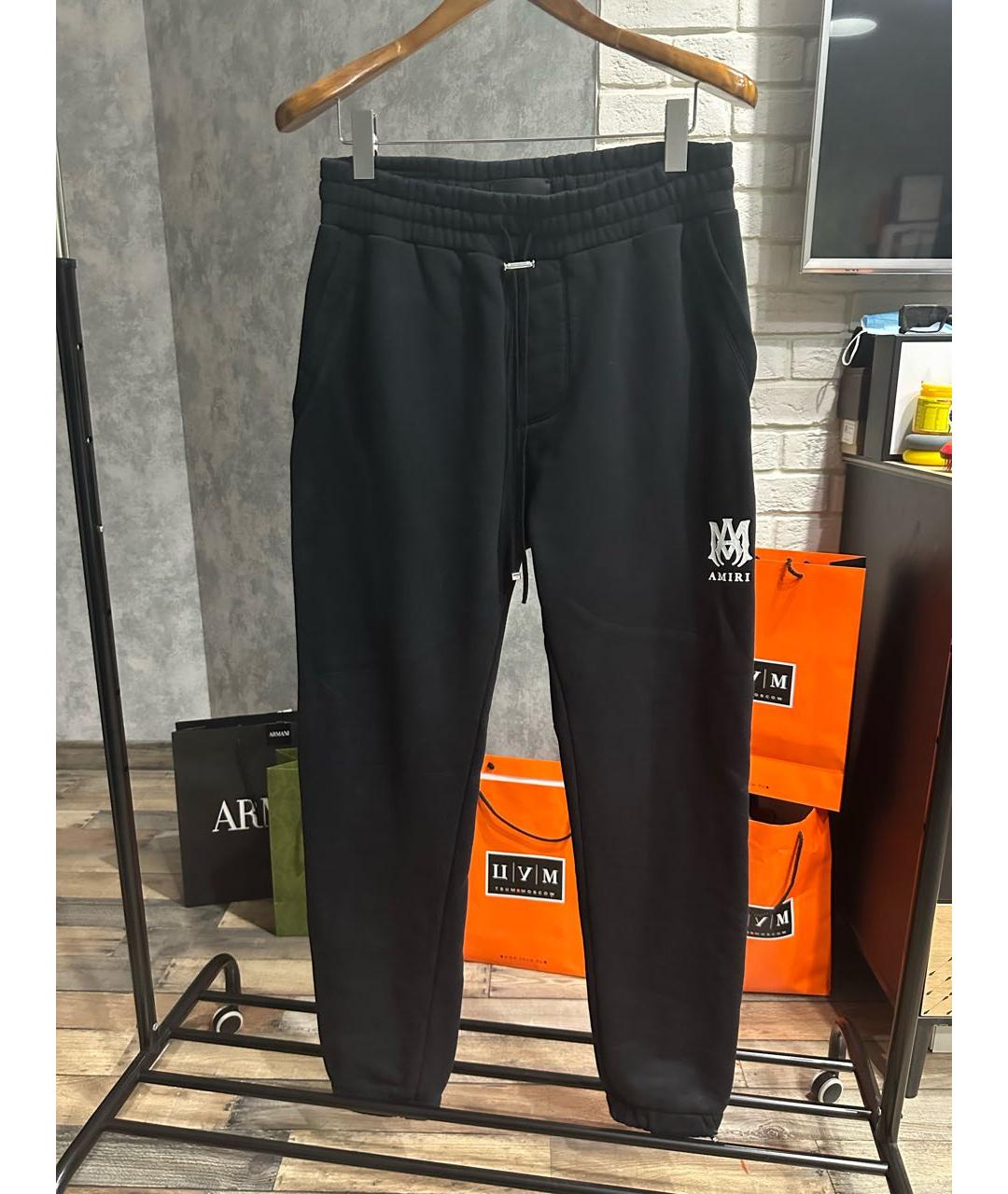 AMIRI Черный хлопковый спортивный костюм, фото 4