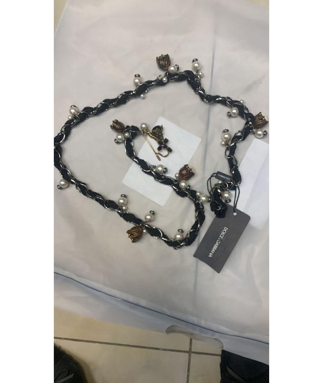 DOLCE&GABBANA Черный ремень, фото 4