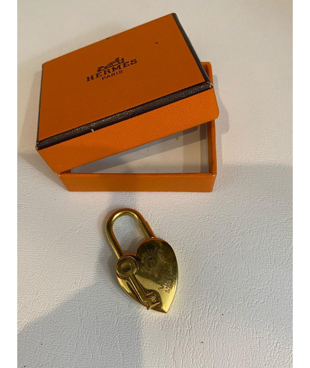 HERMES Золотой брелок, фото 6