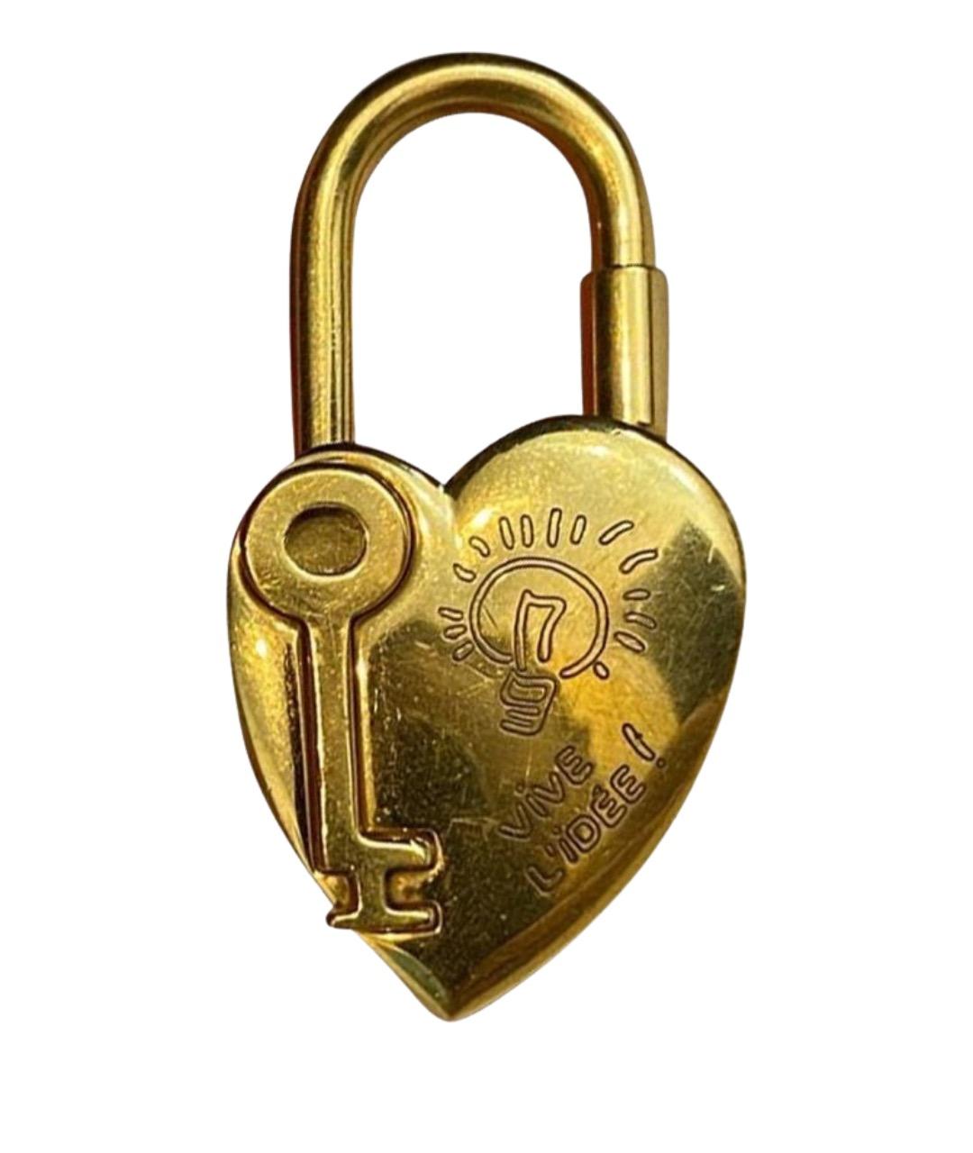 HERMES Золотой брелок, фото 1