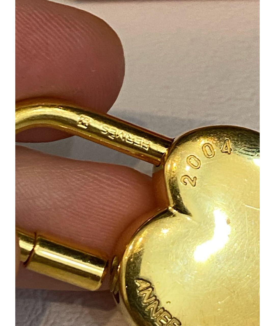 HERMES Золотой брелок, фото 4