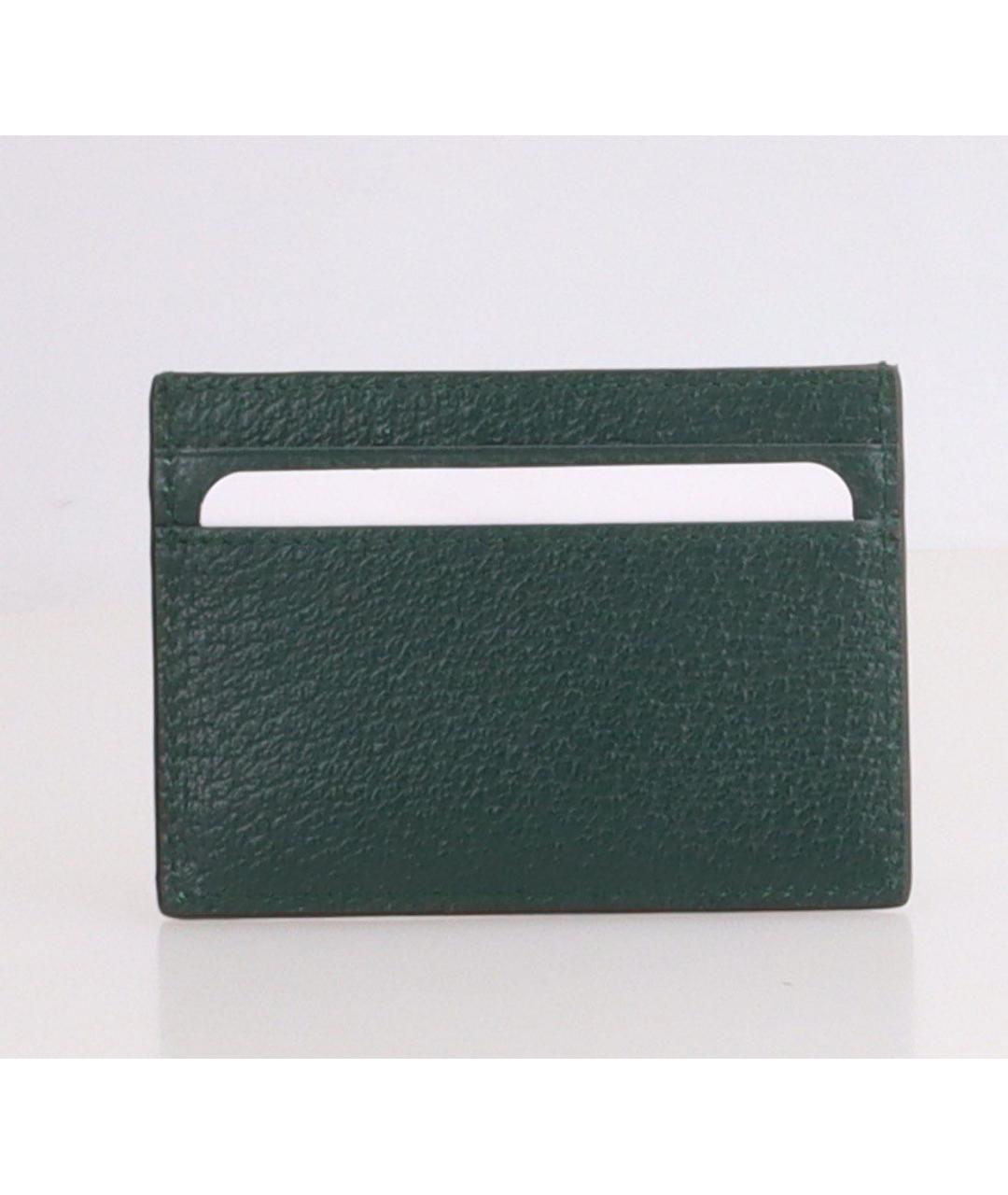 GUCCI Зеленый кожаный кардхолдер, фото 4