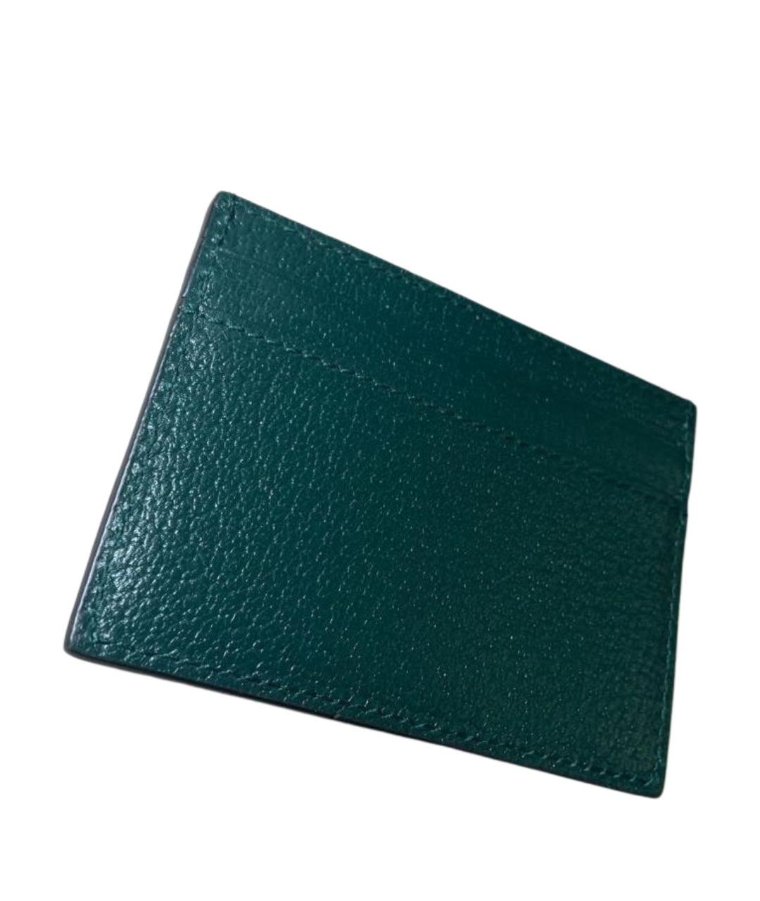 GUCCI Зеленый кожаный кардхолдер, фото 2