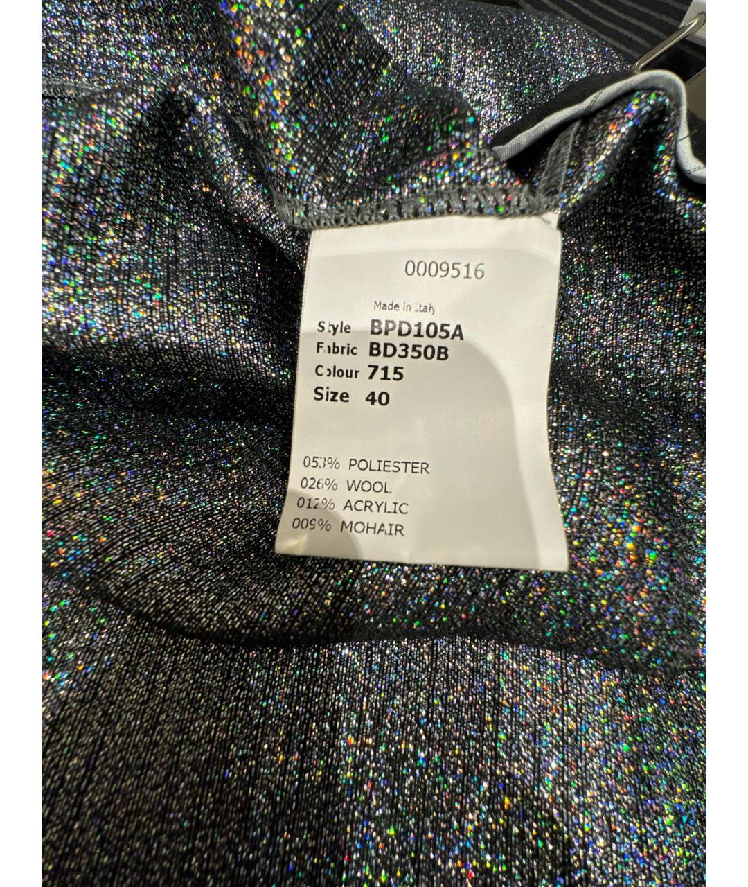 ANTONIO BERARDI Черная полиэстеровая юбка миди, фото 5