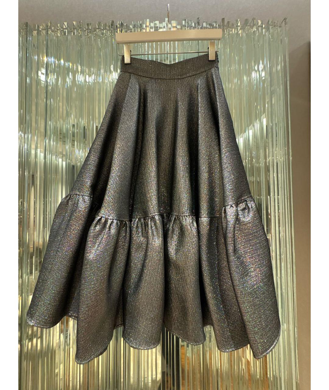 ANTONIO BERARDI Черная полиэстеровая юбка миди, фото 9