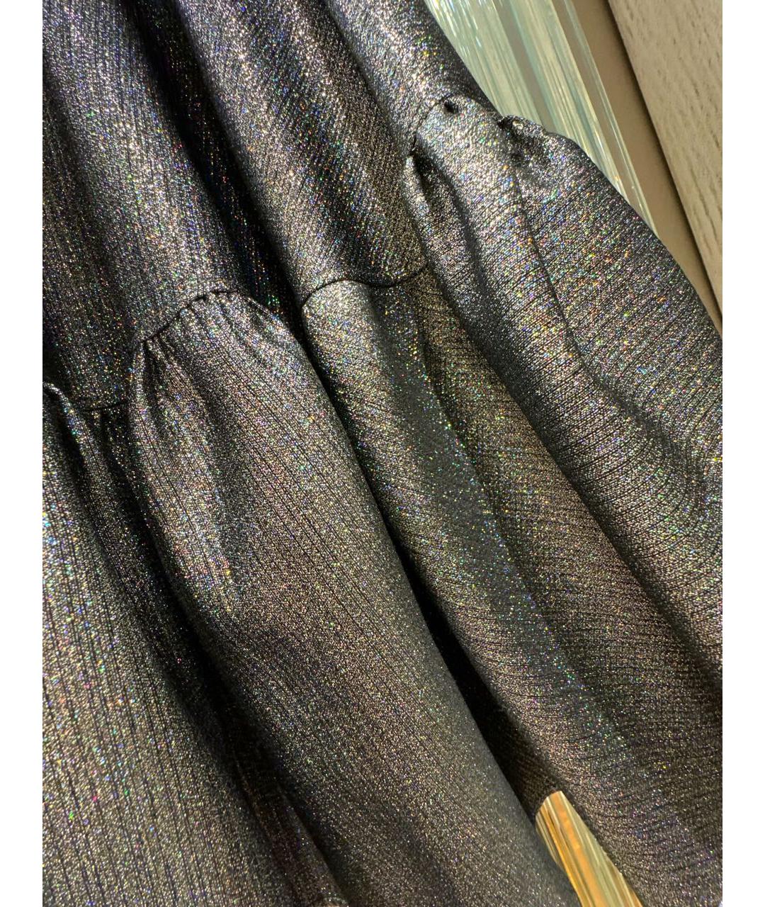 ANTONIO BERARDI Черная полиэстеровая юбка миди, фото 4