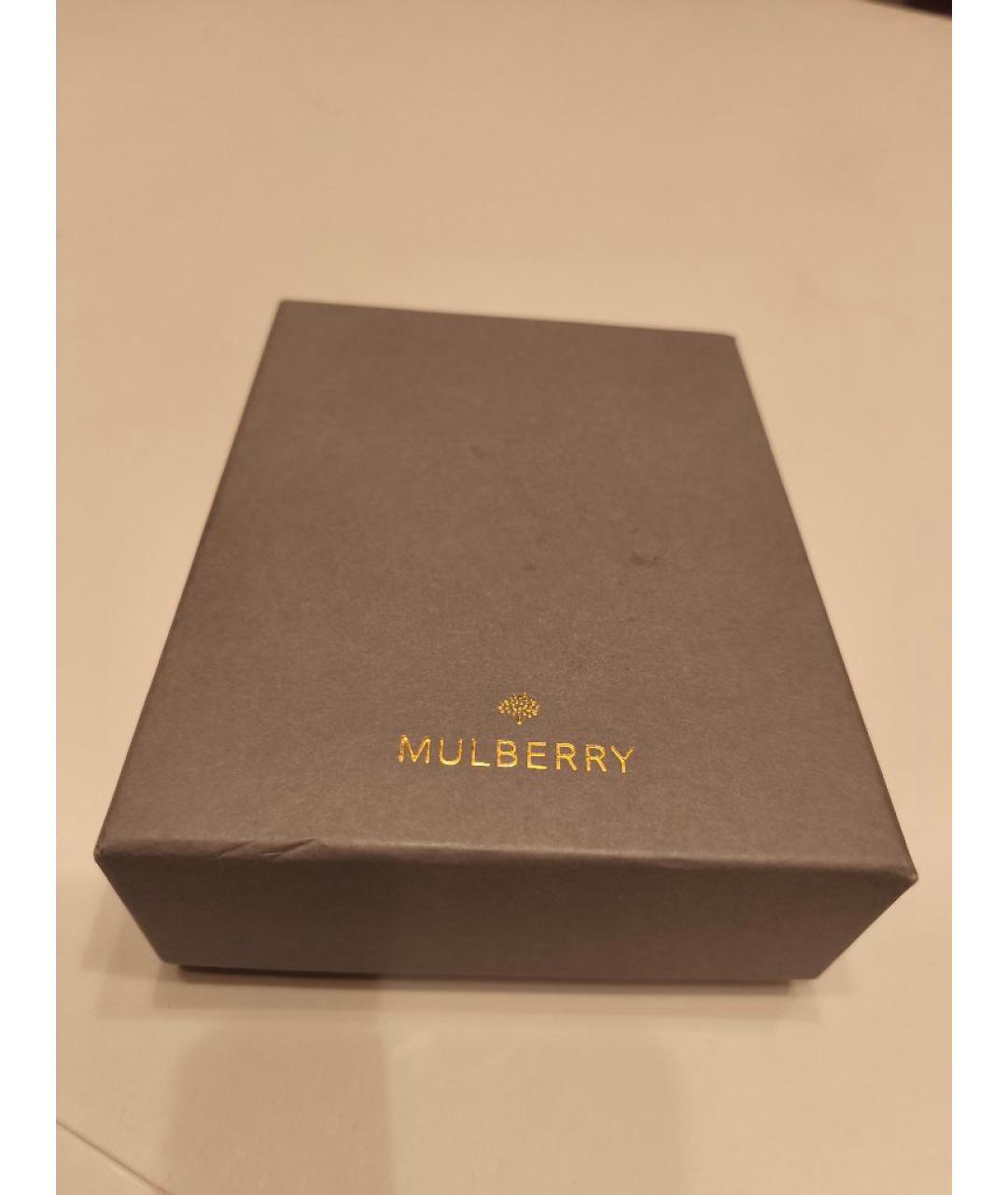 MULBERRY Голубой кожаный кошелек, фото 9