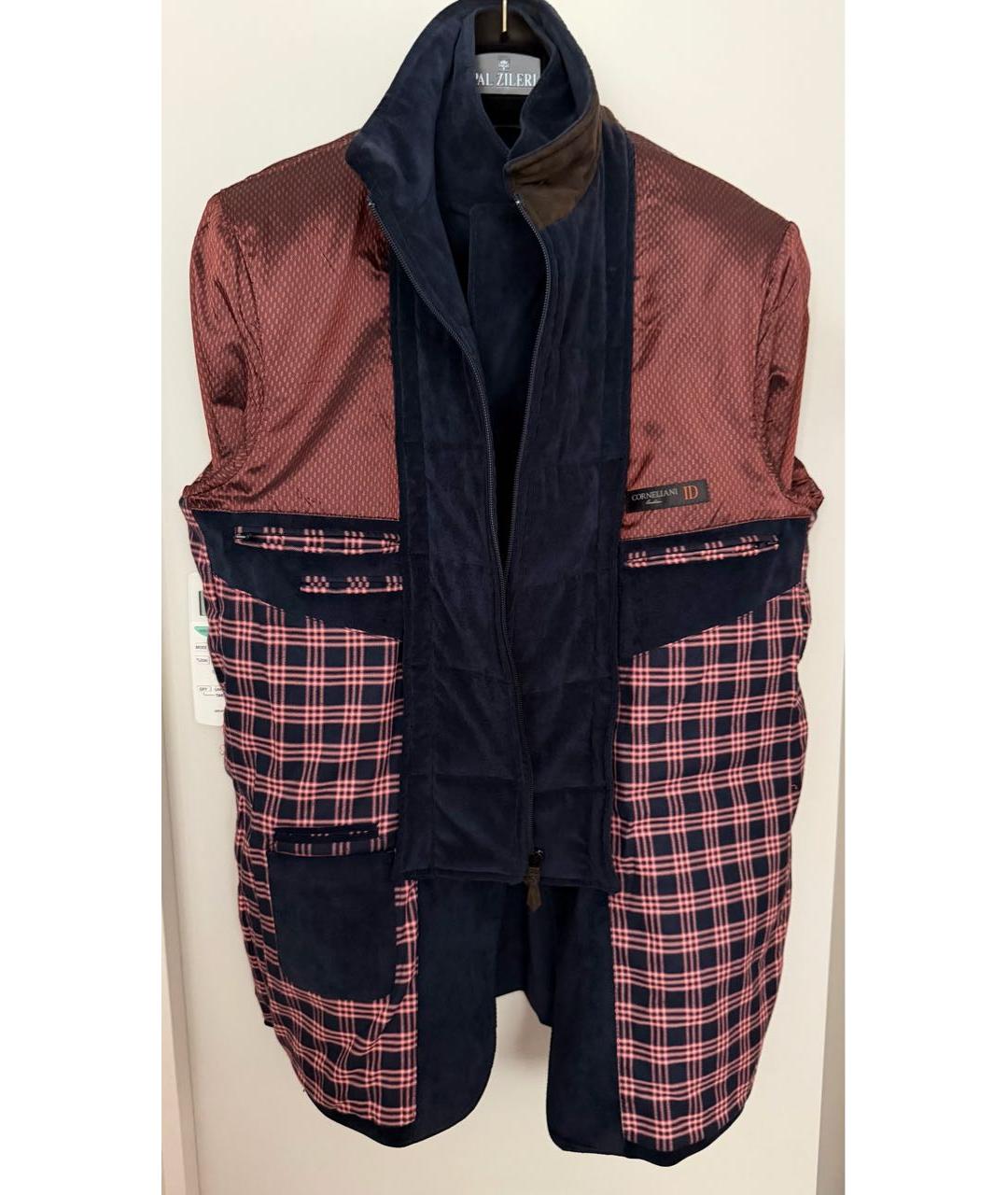 CORNELIANI Темно-синяя полиэстеровая куртка, фото 5